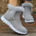 Womens Synthetic Suede Zipper Shoes Snow Warm Fur Plush Winter Platform Foot Boots Womens Botas De Mujer 240904_vogvips.com