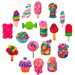 18 Sets Of Cute Candy Shoes Flower Children's Gift Accessories PVC Soft Rubber Shoe Buckle_vogvips.com