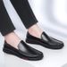 Men's Round Head Leather Men's Casual Single Shoes Overfitting Casual Men's Shoes_vogvips.com