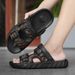 Sandalias Verano 2026 Hombre, Con Estampado, Hebilla Ajustable, Antideslizantes, Suela Gruesa, Chanclas De Moda Casual_vogvips.com