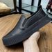 Wolf slip-on men's shoes new European fashion brand loafers really soft leather breathable lazy shoes British style white_vogvips.com