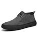 Euro Step Nubuck Leather Suede Mid-Top Sneakers Martin Boots Men's Casual Thick-Soled Trendy Shoes_vogvips.com