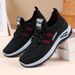 Women's Casual Shoes Large Size Women's Shoes Breathable Single Shoes Middle-aged And Elderly Mother Shoes Soft-soled Feet Fly-woven Shoes_vogvips.com