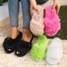 Hot-Selling Furry For Women, Autumn And Winter Outdoor Non-Slip Indoor Thick-Soled Home Fuzzy Maternity Cotton Slippers_vogvips.com