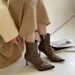 ShoeVault Internet Celebrity French Pointed Toe Short For Women 2024 New Style Elegant Versatile High Heels With Fleece Soft_vogvips.com