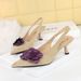 8295-H57 European American Style Party Stiletto Low-cut Backless Women's Shoes With Unique Design, Contrasting Colors,_vogvips.com