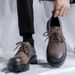 Leather Formal Business Fancy Thick Sole K-style Loafers Men's Summer Trendy British Height Increasing Suit Derby Shoes_vogvips.com