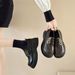 Thick-soled Leather Shoes, Women's Plush Loafers, One Foot Of Single Shoes, Mary Jane Women's Shoes_vogvips.com