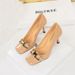 Heeled Shoes For Women Slim Super High Heels Shiny Finish Patent Leather Shallow Mouth Square Toe_vogvips.com