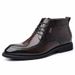 European Warm Series High-top For Men, Fleece-lined Warm Leather Winter New Formal Cotton Shoes, Business Casual Men's Shoes_vogvips.com
