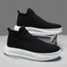 Fashion Male Shoes Mesh Thick Platform Men's Casual Sneakers Fashion Sports Knitted Breathable Light Running Shoes Zapatillas Hombre_vogvips.com