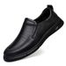 Sneakers Men's Casual Leather Shoes Round Head Style Shoes Tide_vogvips.com