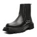 European Warm Series 2025 Autumn New Men's Fashion Trend Versatile Square Toe Thick Sole Zipper Design Mid-Calf Martin Boots_vogvips.com