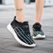Men's New Sports Flying Woven Socks, Men's Casual Running Shoes, Fluorescent Popcorn Couple Shoes_vogvips.com