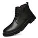 Leather Crocodile Pattern Casual Leather Boots Outdoor Cotton Thermal Martin Boots Tooling Martin Boots_vogvips.com