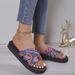 Women’s Shoes Summer New Large Size Thick Bottom Beach Sandals Women Slippers Fashion Casual Comfortable Slippers_vogvips.com