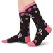 Cotton tall tube knitted casual sports socks sole letter pattern fun gift socks_vogvips.com