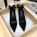 Sexy Pointed Women's Rhinestone Bow Shallow Mouth Autumn New Super High Heels Single Shoes Women_vogvips.com