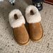 Clouds On The Tree ~ 2025 Winter New Thickened Fleece Sheepskin Snow Boots For Women Warm Cotton Shoes_vogvips.com