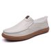 Euro Step 2025 Spring Autumn Men's Top Layer Cowhide Casual Shoes Sole Soft Hollow Breathable Leather Sandals 2326_vogvips.com