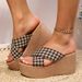 Women’s Shoes Outdoor Wedge Heel Slippers For Women Summer New Korean Version Leopard Print Platform Flip Flops Thick Bottom Beach Sandals_vogvips.com