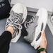 Men's Shoes Casual Sneakers With Thick Sole Breathable Mesh Upper Lightweight Comfortable Walking Shoes For Daily Wear_vogvips.com