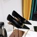 237-1 Sexy Slim Fit With Shiny Lacquer Skin Shallow Mouth Pointed Metal Chain Decoration For Women's Middle Heels Single_vogvips.com