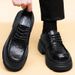 Leather Shoes Men's Formal Style Men's Casual Commuting Thick-soled Heightening Shoes_vogvips.com
