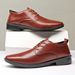 Spring And Autumn Youth British Business Casual Formal Leather Men's Wedding Versatile Single Work Shoes Waterproof_vogvips.com