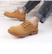 Men's Round Head Men's Casual Shoes Front Lace-up Loafers Low Heel Work Men's Shoes_vogvips.com