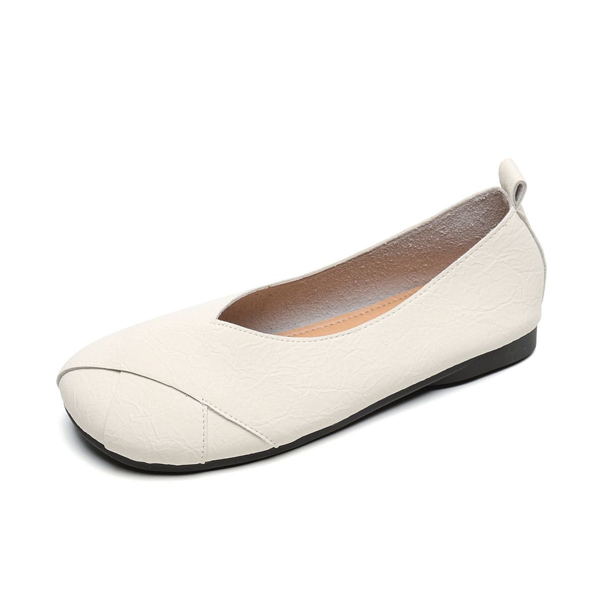 French Bow Square Head Thick Heel Single Shoes Women's Shallow Mouth With Skirt Mary Jane Women's Shoes_vogvips.com