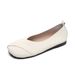 French Bow Square Head Thick Heel Single Shoes Women's Shallow Mouth With Skirt Mary Jane Women's Shoes_vogvips.com