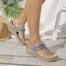 2023 New Summer Tourism Women's Casual Beach Shoes Lightweight Soft Sole Pinch Toe Flipper_vogvips.com