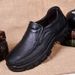 Suitable For All Seasons Men's Business Casual Leather Men Soft Non-Slip Thick Sole Dad Versatile Middle-Aged And Elderly Large Size Shoes_vogvips.com
