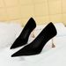 1818-2 Fashionable And Minimalist Banquet Metal High Heels Xishi Suede Shallow Mouth Pointed Single Shoes_vogvips.com