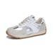 Genuine Leather Forrest Gump Spring New Flat Sports German Training For Women Casual White Shoes_vogvips.com