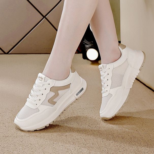 Cross-border Foreign Trade Women's Sneakers Spring And Autumn, New Casual Mesh Korean-style Versatile Student Shoes,_vogvips.com