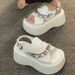 Women's Height-Increasing Thick-Soled 2026 New Summer Outdoor High-End Style Silver European Platform Beach Sandals_vogvips.com