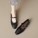 Pointed Single Shoes Women's Flat-soled Retro Word With Mary Jane Shoes French Soft-soled Grandma Shoes_vogvips.com