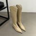 Women's Knee 2024 Autumn Winter New Style, Pointed And Simple Slim B, High Heeled With Sloping Heels, Women's Long_vogvips.com