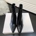 2024 Autumn Pointed Toe Patent Leather Fashion Slimming Short Women's Style Side Zipper Thin High Heel Slim Bare Boots_vogvips.com