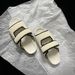 Miaojia ~ Color-Block Woven One-Word Hook And Loop Slippers Women, Summer Outdoor New Thick-Soled Non-Slip Genuine_vogvips.com
