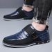 Suitable For All Seasons Prince Fashion Casual 50 Velcro Embroidered Men's Leather Large Size 53 Trendy Wenzhou Shoes_vogvips.com