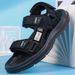 A Pair Of New Summer Wear-Resistant Men's Sandals, Breathable Casual Business Beach Shoes, Thick-Soled Non-Slip_vogvips.com