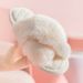 PVC Winter Slippers, Plush Cross Floor Cotton Slippers, Indoor Warm Home Plush Slippers_vogvips.com