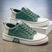 Men's spring new breathable versatile canvas shoes men's soft sole casual Korean style sports trendy fashion skateboard shoes_vogvips.com