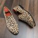 Suitable For All Seasons Hair Stylist Loafers Men British Style Personality Trend Leopard Print Slip-On Lazy Nightclub Height Increasing Casual_vogvips.com