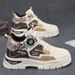 European Warm Series Shoes Autumn Winter Trendy Youth Casual Sports Sneakers Men's 2025 New White Work Martin Boots_vogvips.com
