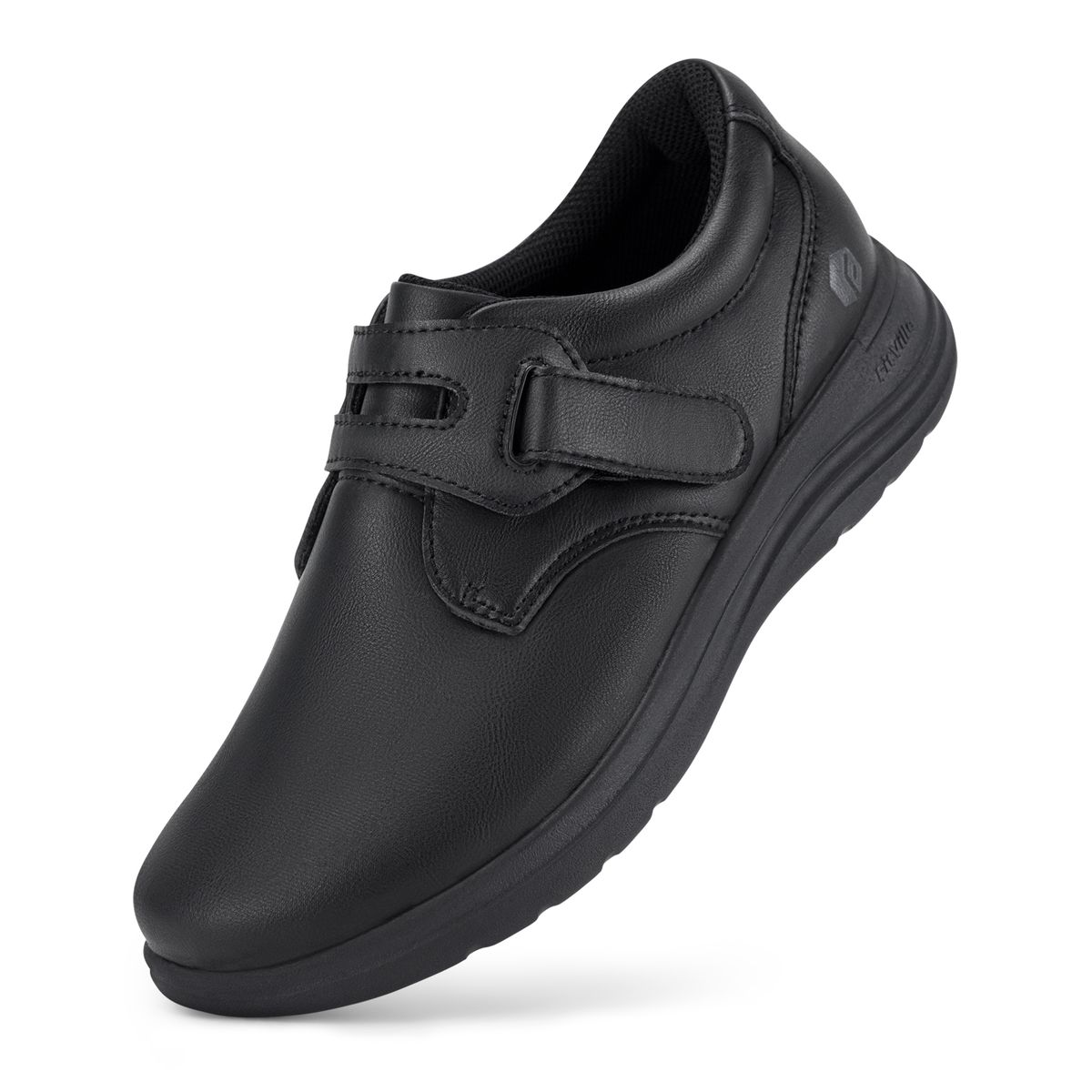 FitVille Women's Leathers Extra Wide Diabetic Slip-On Walking Shoes For Womens Swollen Feet With Arch Support_vogvips.com