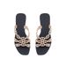 Summer Flat Fashion Chain Sandals Indoor Outdoor Wear, Stylish Beach And Seaside Shoes For_vogvips.com